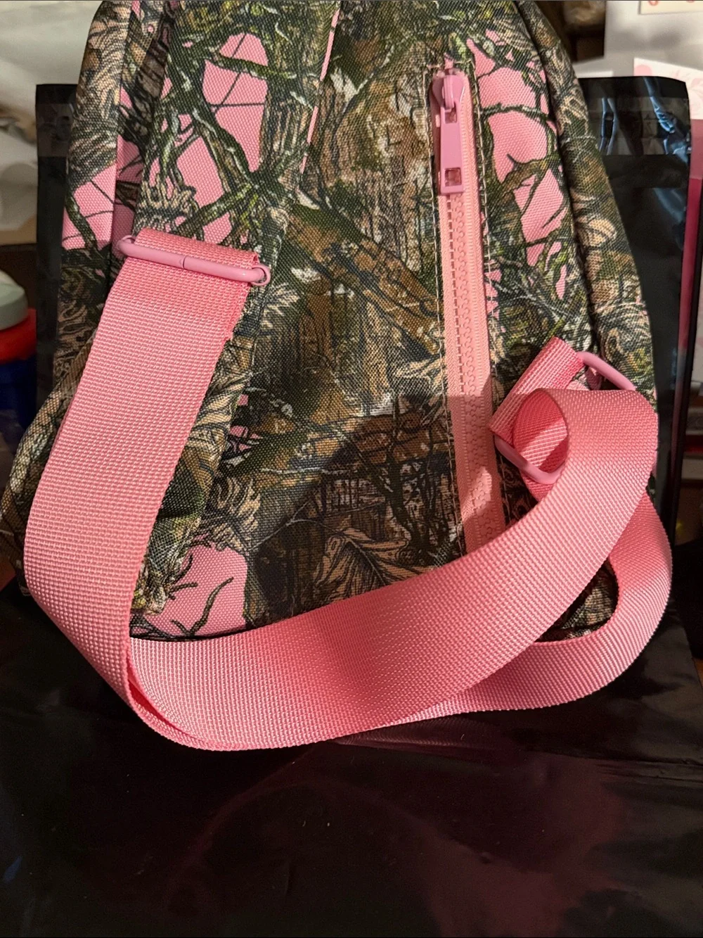 Simply Southern Pink Camo Sling Backpack